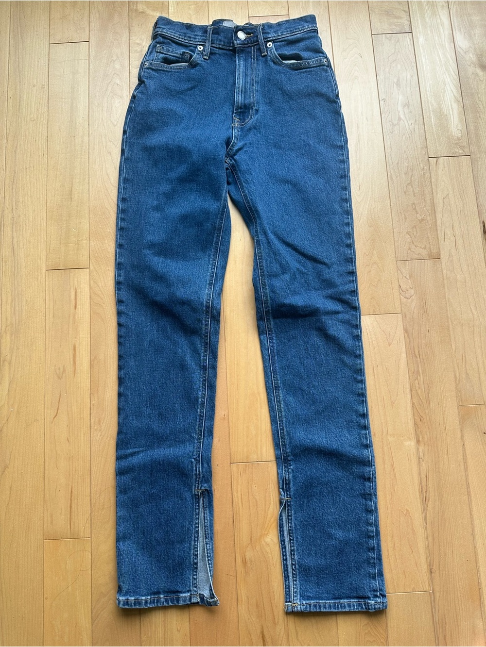 Everlane Women’s Slim Straight Dark Blue Jeans size 25